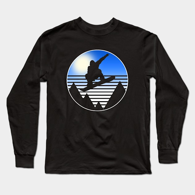 Snowboard Sun Long Sleeve T-Shirt by Stoney09